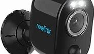 REOLINK Argus 3 Pro, 5MP Wireless Security Camera Outdoor Battery Powered, 2.4/5GHz Cameras for Home Security with 2K+ Color Night Vision, No Monthly Fee, Smart Detection, Works with Alexa (Black)