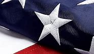 XIFAN Premium American Flag 5x8 Outdoor, Heavy Duty 420D Nylon Large US Flag, Strongest Longest Lasting with Embroidered Stars/Sewn Stripes/Brass Grommets