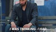 Keanu Reeves reveals the truth behind his "sad" picture