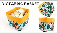 Fabric Basket Tutorial // How to Make Fabric Baskets in ANY Size You Want