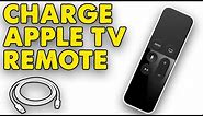 How to charge your Apple TV Remote