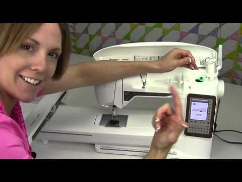 Husqvarna Viking Topaz 40 55 Embroidery Unit Set Up & Threading