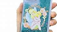 iFiLOVE for iPhone 14 Pro Max Bling Liquid Case, Girls Kids Women Cute Cartoon Flower Fairy Sparkle Flowing Quicksand Glitter Case Cover for iPhone 14 Pro Max (Green Bell)