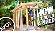 BUILDING A LEAN TO SHED // START TO FINISH (Part 1 of 2)