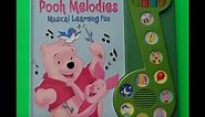 WINNIE THE POOH "Pooh Melodies" Musical Learning Fun PLAY-A-SONG DISNEY
