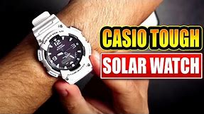 Casio Tough Solar AQS810WC-7AV Wristwatch From Amazon Unboxing and Review