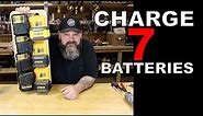 Charge 7 batteries with only one cord!