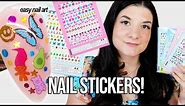 How To Apply Nail Stickers on Gel Nails!