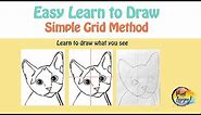 Easy: Learn to DRAW what you see: Simple Grid Method 🎨✏