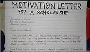 How To Write A Motivation Letter for Scholarships Step by Step Guide | Writing Practices