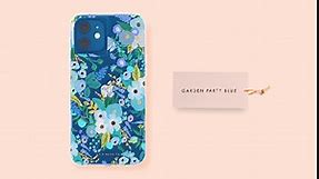 RIFLE PAPER CO. Case for iPhone 11 Pro - Floral Design - Gold Foil Accents - 5.8 inch - Clear Wild Rose