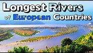 What is the Longest River in Each European Country?