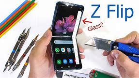 Samsung Galaxy Z Flip Durability Test – Fake Folding Glass?!