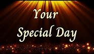 To You on Your Special Day (Birthday Poem)