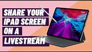 How to share your iPad screen on a live stream - Mac and PC (Restream tutorial) Screenshare iPad