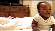 Baby Falls Out Laughing Hard