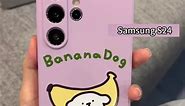Casing Samsung S24 phone case banana dog 🥰#phonecase #tiktokshop #casing #fypviral #fashion #samsungcase #samsunggalaxys24 #samsunggalaxy #purple