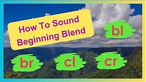 Beginning Consonant Blends | bl, br, cl, cr | Writing & Reading Skill | Part 1 #beginningblend