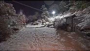 4K・ Snowy Japan - Tendo night walk・4K HDR