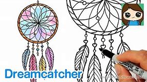 How to Draw a Dream Catcher Easy