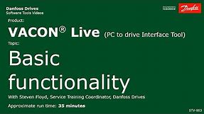 VACON® Live Basic Functionality