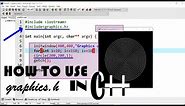 How to use graphics.h in Dev-C++ programs | CPP Tutorial