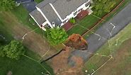 Massive sinkhole opens right behind Pennsylvania home