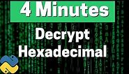 Decrypt Hexadecimal | Python