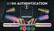 Mastering Authentication: React, Node, MongoDB | Login, Signup, Forgot Password, Protected Routes