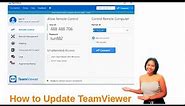 how to update TeamViewer
