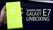 Samsung Galaxy E7 - Unboxing, Quick Review