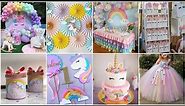 Unicorn theme birthday decoration ideas || Kids birthday decoration