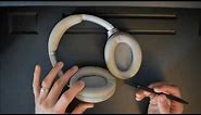 Sony WH-1000XM3 Ear Cushions/Pads Replacement or Cleaning Walkthrough Tutorial - Headphones DIY