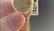 Rolex President Datejust Yellow Gold Diamond Rubies Ladies Watch 69178 Review | SwissWatchExpo
