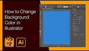 How to Change Background Color in Illustrator