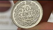 1944 Netherlands 10 Cents Coin • Values, Information, Mintage, History, and More