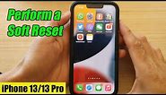How to Soft Reset iPhone 13/13 Pro/13 Pro Max/Mini
