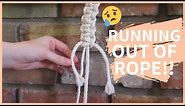 HOW TO ADD MACRAME CORD WHEN RUNNING OUT // Square Knot Addition