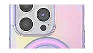 PopSockets iPhone 15 Pro Case with Round Phone Grip Compatible with MagSafe, Phone Case for iPhone 15 Pro, Wireless Charging Compatible - Aura