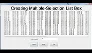 How to Create Multiple Selection ListBox in C#