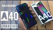 SAMSUNG GALAXY A40 UNBOXING