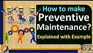 How to make Preventive Maintenance? | Maintenance Checklist | Predictive | Production | with example