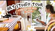 Art Studio Tour! 🌷 Digital Artist Workspace and My Drawing Setup