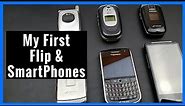 My First Flip & SmartPhones - Retro / Old Phone Review | LG | Samsung | BlackBerry | HTC