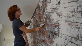 German Smear /Schmear Brick Plastered Wall Tutorial