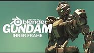 Mecha in Blender - IBO Gundam Frame - 3D Modeling Timelapse (no audio)