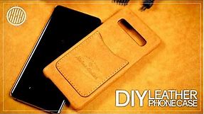 How to make a leather phone case | Leather working