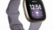 Fitbit Versa 3 Smartwatch - Aluminum (Thistle / Soft Gold)