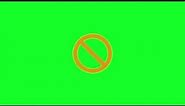 No/Stop Sign Article 13 - Green Screen Footage Free