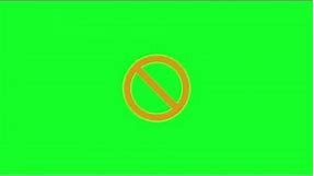 No/Stop Sign Article 13 - Green Screen Footage Free